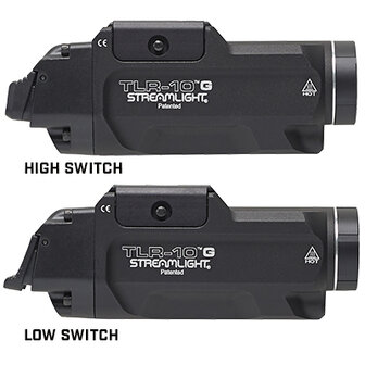 TLR-10 G Flex - Incl. high switch (mounted), low switch, 2x CR123A batt and key kit - Black