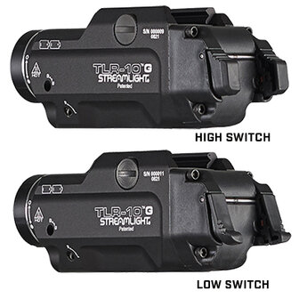 TLR-10 G Flex - Incl. high switch (mounted), low switch, 2x CR123A batt and key kit - Black