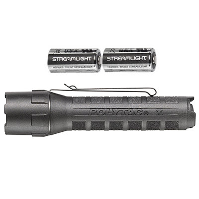 PolyTac X inclusief batterij 2 x CR123A, zwart