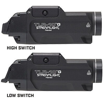 TLR-10 G Flex - Incl. high switch (mounted), low switch, 2x CR123A batt and key kit - Black