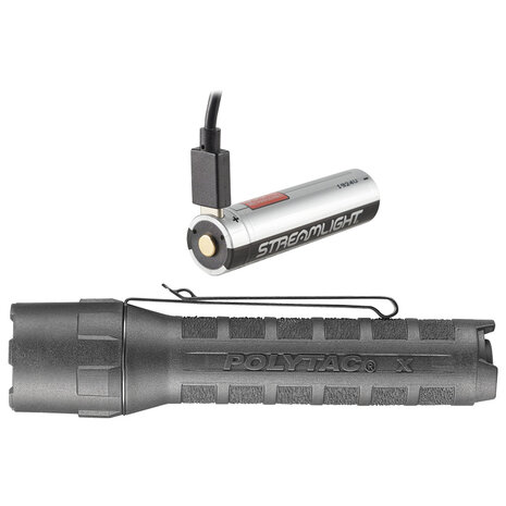 PolyTac X USB inclusief batterij 18650